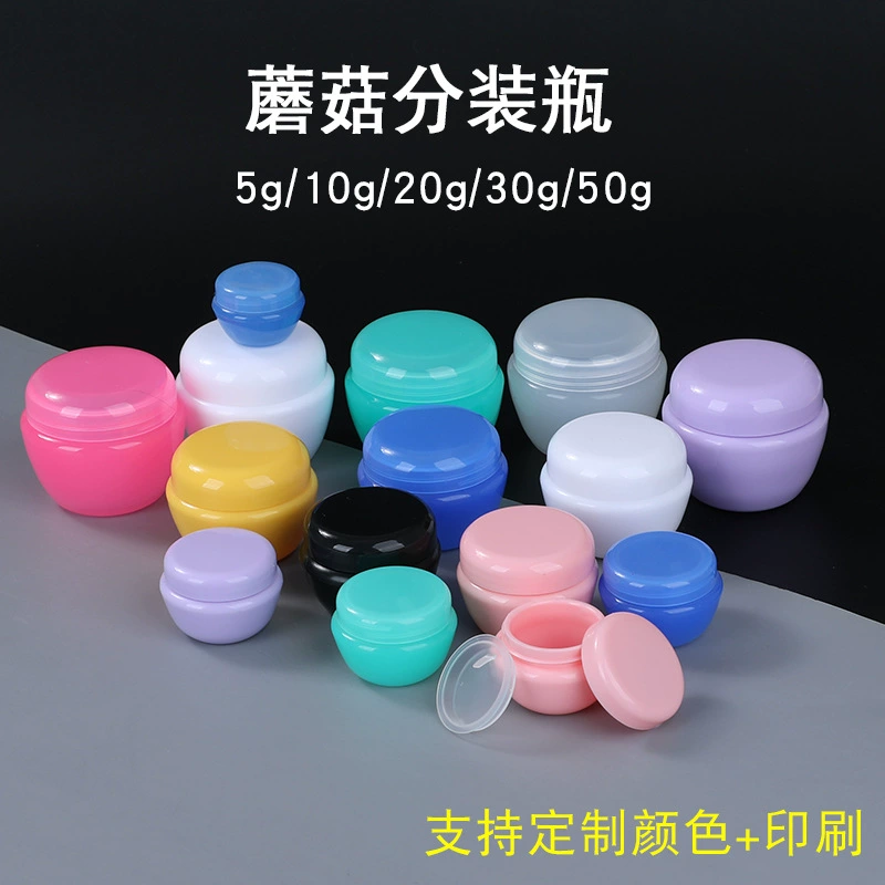 5г 10г 20г 30г 50г крем в коробке с грибами, крем в бутылочке, косметическая упаковка, флакон для пробников