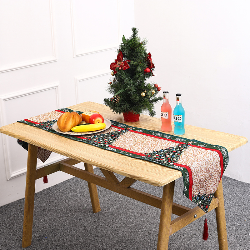 Weihnachten Mode Weihnachtsmann Polyester Gruppe Tischs Ets 1 Stück display picture 14