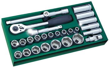 SHIDA (SATA) 소켓 빠른 렌치 자동 수리 키트 09903 27 12.5MM 시리즈 소켓 키트
