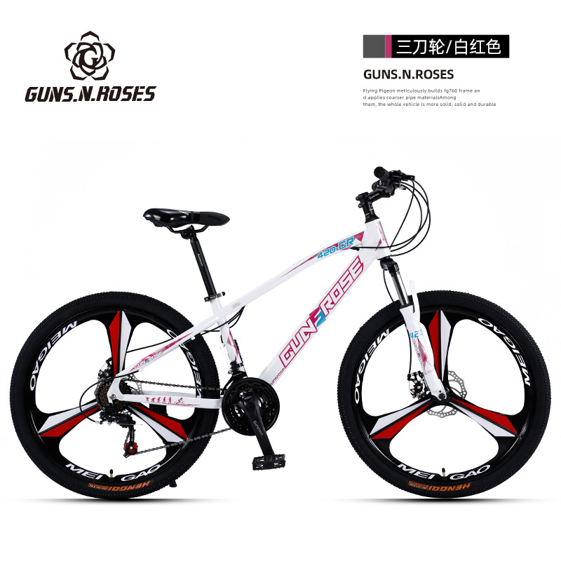 Bicicleta de montaña transfronteriza hombres adultos mujeres velocidad variable Juventud Doble amortiguador estudiante fuera de carretera bicicleta de una rueda