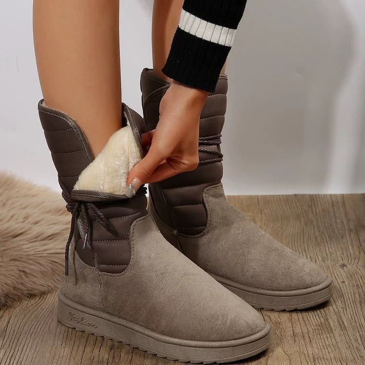 Demi-season keep warm boots, mid-length, (Physicals)
