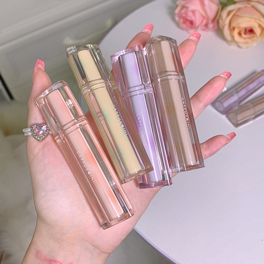 Douyin Makeup Cappuvini Ice Tea Mirror Surface Water Gloss Lip Gloss, long-lasting and easy to color Glass Jelly Lip Gloss wholesale undefined