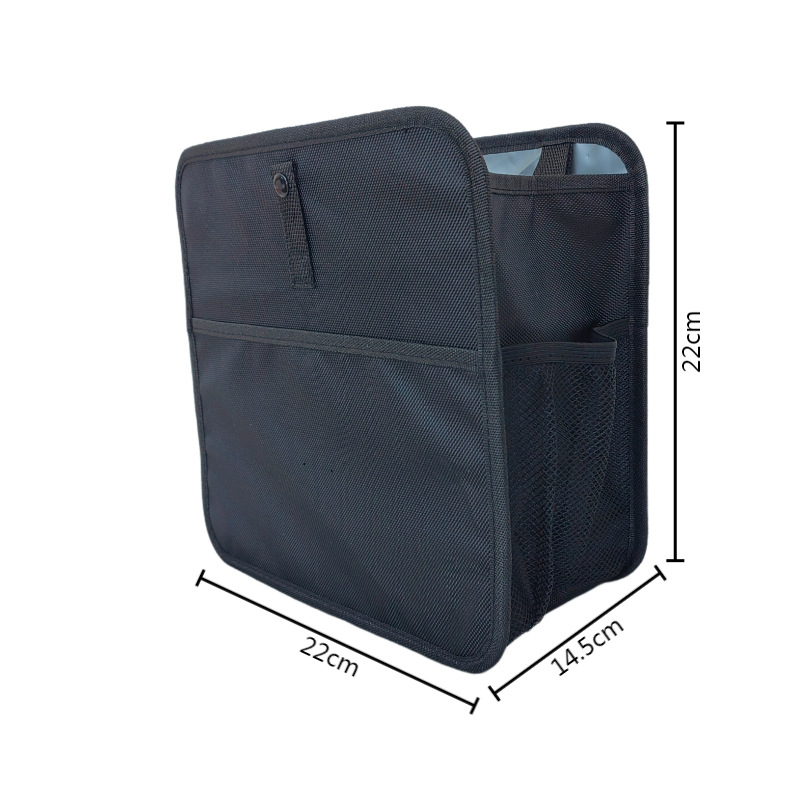 Qìchē – Car storage bag/box Hanging Rear Seat - black-upgraded-side-pocket-small-2222145cm