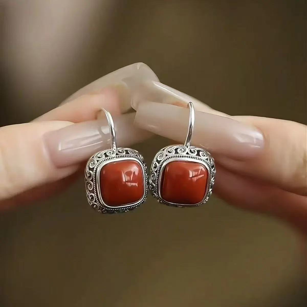 MZ-YM26 earrings red