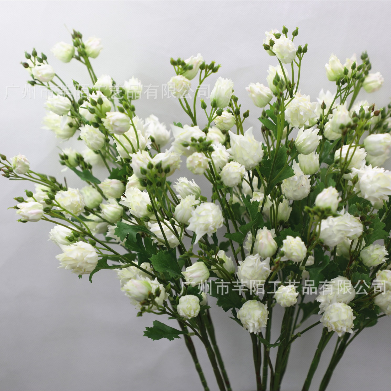 Single branch artificial flower pineapple bud multi-headed rose bud…