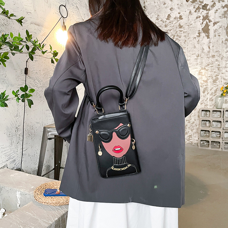 345g Weight Cotton Lining Material Sewing Thread Fashion Element Zipper Closure Type Single Shoulder Strap Strap Type Crossbody Bag Bags Type Casual, Shopping Occasion Pu Leather Material Human Pattern All Seasons Season Women's Gender Streetwear Style Square Shape Medium Size Women's Medium Pu Leather Human Streetwear Sewing Thread Square Zipper Crossbody Bag 151