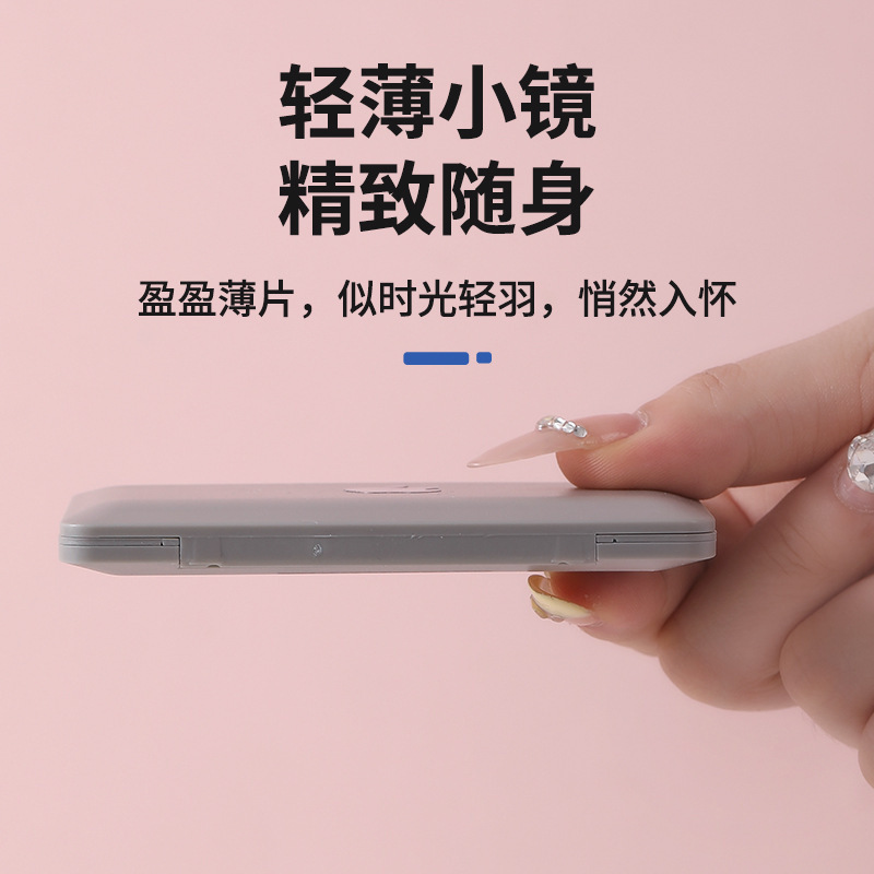 クリエイティブミニコンピュータ小型ミラーラップトップポータブル折りたたみアップル化粧鏡ミラー|undefined