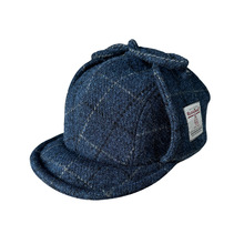 HarrisTweed�{ɫ��y�o�����hñ100%����ë����˹��ů�w�ІTñ