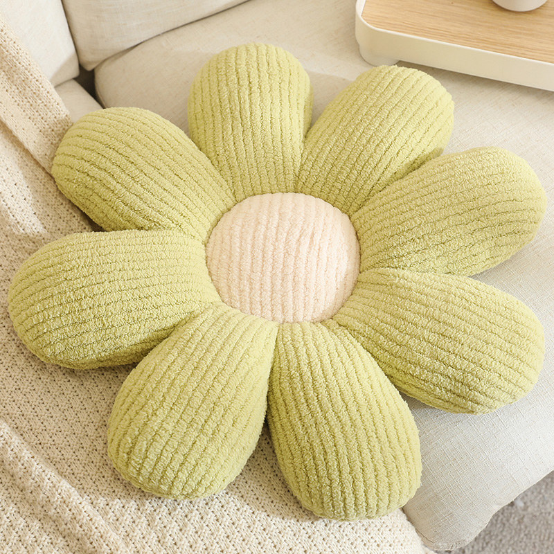Pequeña margarita flores almohada futón cojín juguetes de peluche muñeca cama cama gran cojín de ventana cojín