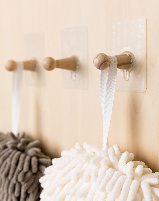 4135.4 logs seamless hook rice wooden natural round suitable hanging clothes hat hook all kinds of small things