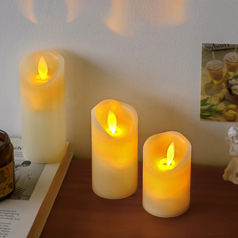 Wholesale small days do not change. Vibrant candlelight retro swaying night light LED simulation candle light atmosphere light