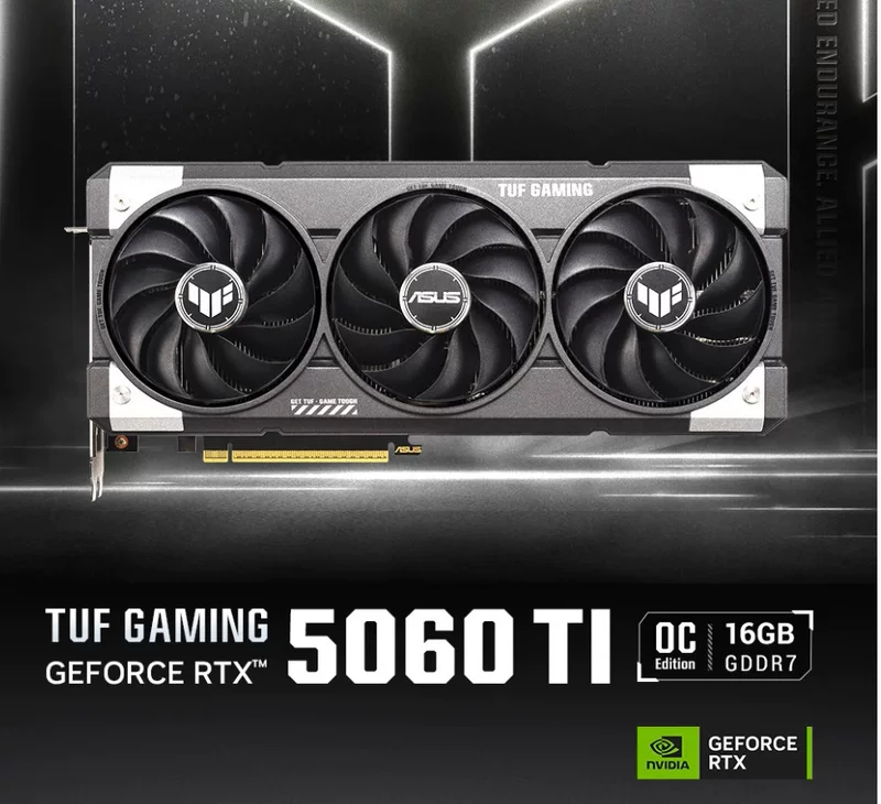 Видеокарта для ASUS TUF GeForce RTX 5060 Ti O16G GAMING, игровая e-sports