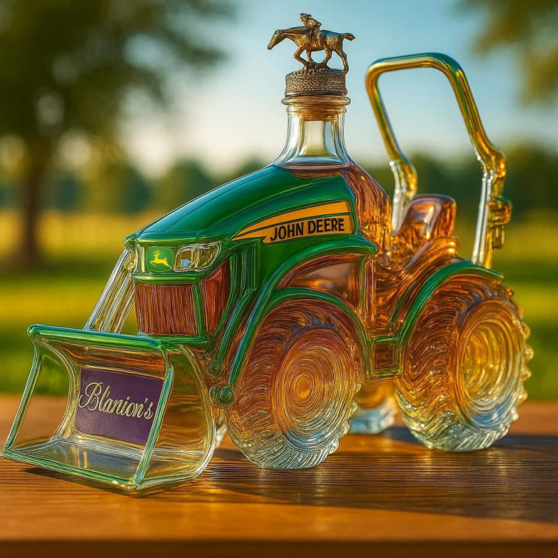 跨境新品 John Deere Tractor Whisky Bottle 有趣的威士忌酒瓶|undefined