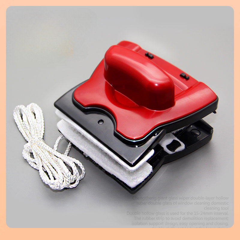 ◍ Chengcheng Giant Glass Cleaner Double-Layer Hollow High-Rise Window Cleaner Double-Sided Cleaning Tool Housekeeping