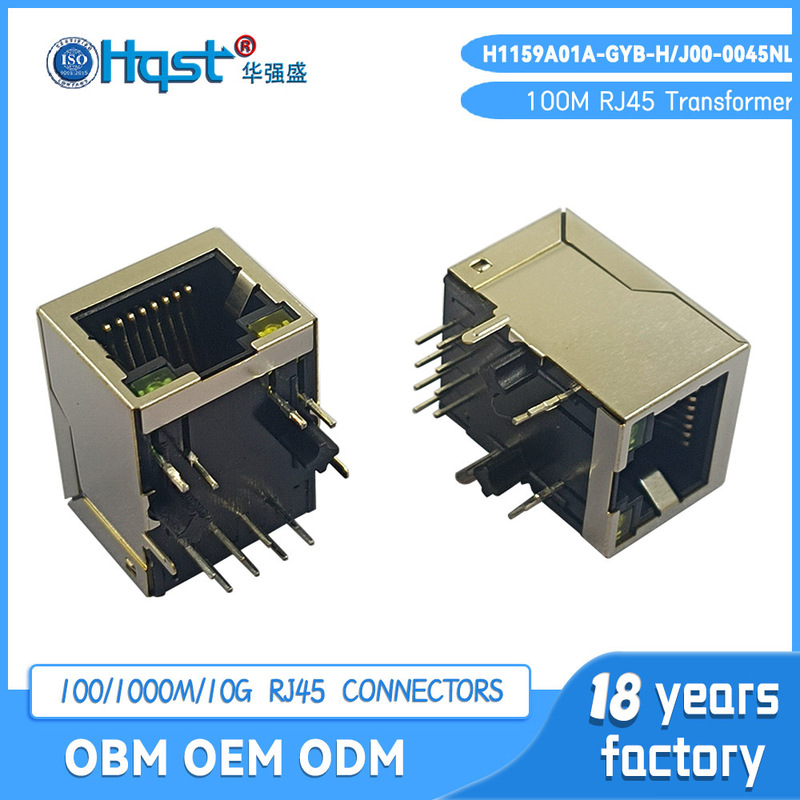 H1159A01A-Ygb-H Ethernet Misaligned Connector Integrated Rj45 100m Network Connector J00-0045Nl H1159A01A-Ygb-H Ethernet Misaligned Connector Integrated Rj45 100m Network Connector J00-0045Nl