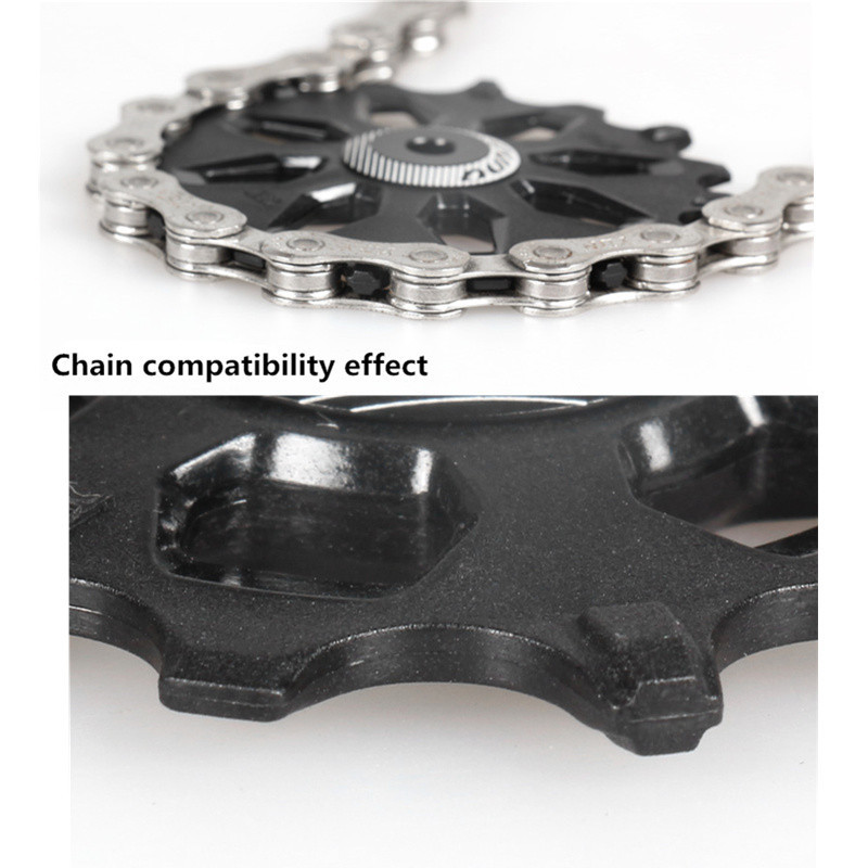 Fovno 12t 14t 16t desviador trasero polea bloque ancho estrecho diente guía rueda carretera bicicleta 7-12 velocidad