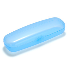 Plastic colorful glasses case, simple and portable, for nearsighted and farsighted glasses, refreshing semi-transparent glasses accessory storage box
