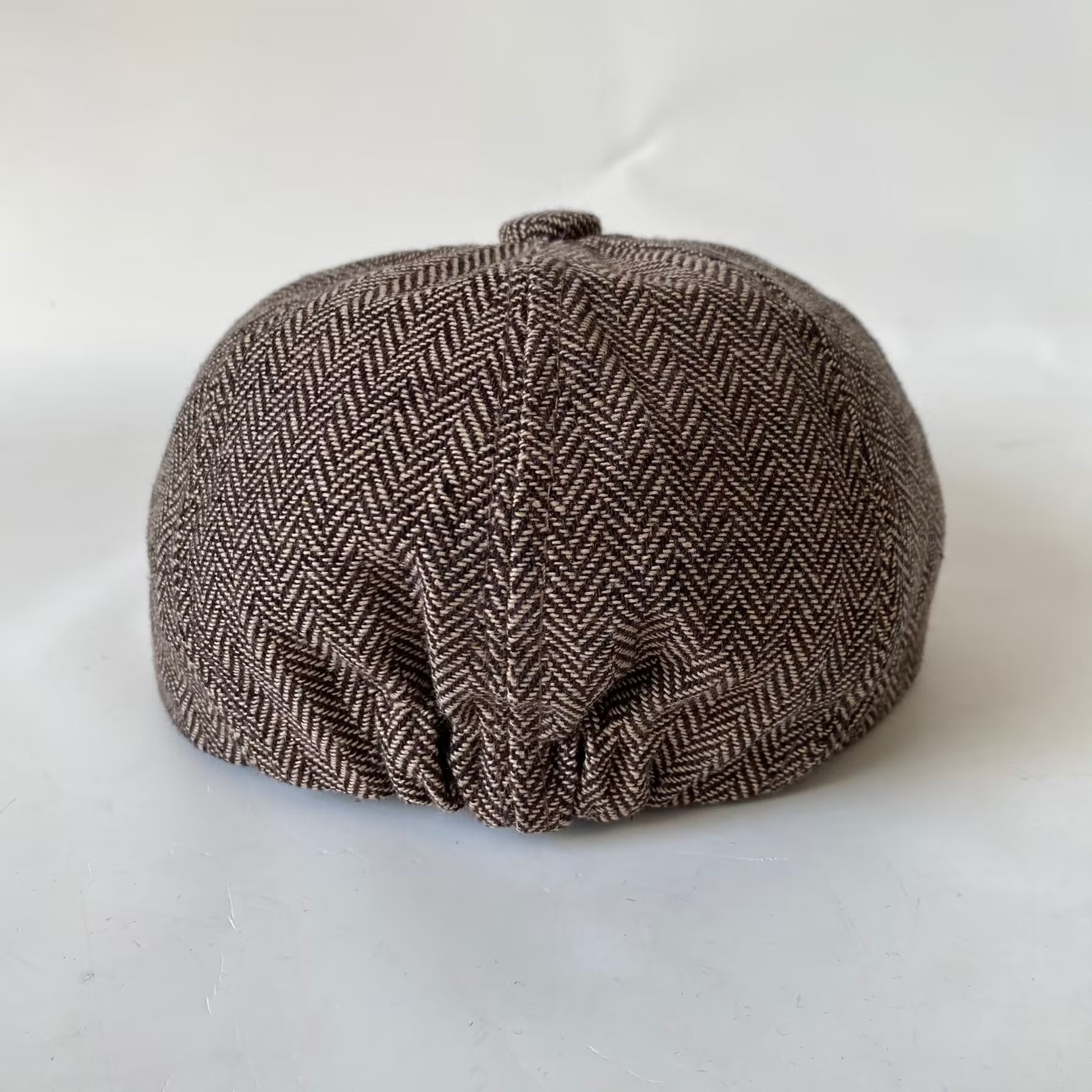 Unisex Herringbone octagon hat for men Newsboy Hat Retro forward hat beret tidal forward hat_voghion.com