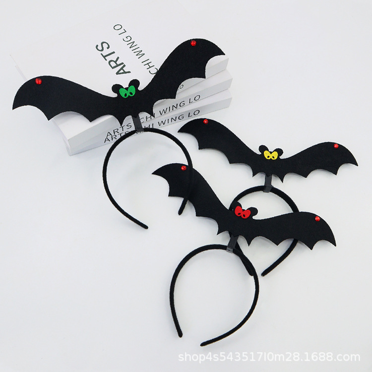 Amazon nueva diadema de murciélago de Halloween, decoración de marco de gafas divertidas, fiesta de baile, decoración de ambiente festivo