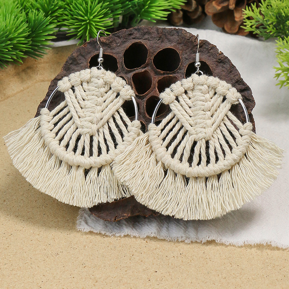 16g Weight Earrings Classification 1 Pair Quantity Casual, Daily Occasion Alloy Material Geometric Pattern Women's Gender Tassel Design Basic, Classic Style Style Wholesale Jewelry Basic Classic Style Geometric Alloy Tassel Earrings 4