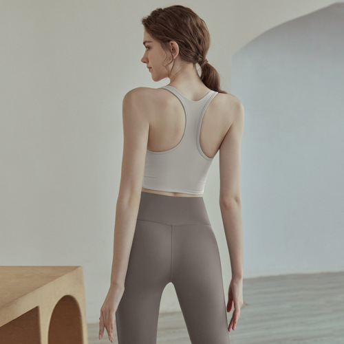 Women's Yoga Set  Summer Sports Bra Top Fashion Striped Push-up Bra Fitness Running Set