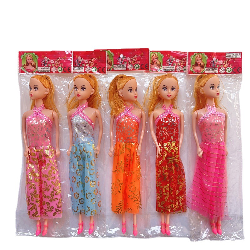 Venta al por mayor solo Bolso Barato DIY Barbie muñeca chica juguete muñeca sólida puesto transfronterizo 2 yuanes comercio exterior