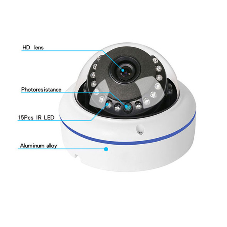cámara de CCTV ahd cámara hemisférica coaxial cámara hemisférica cámara de señal analógica de alta definición