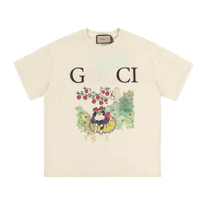 GU クロスボーダー ハイバージョン 25SS 新しい楽しいシリーズ 男女兼用の多用途プリント半袖 T シャツ|undefined
