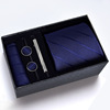 Gift box, tie, set, black classic suit, 8cm