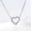 Necklace heart shaped, accessory, pendant, chain for key bag , Korean style, wholesale