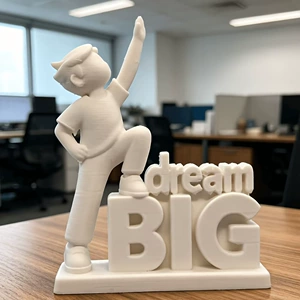 3D-печатная мотивационная статуэтка BigDream для стола