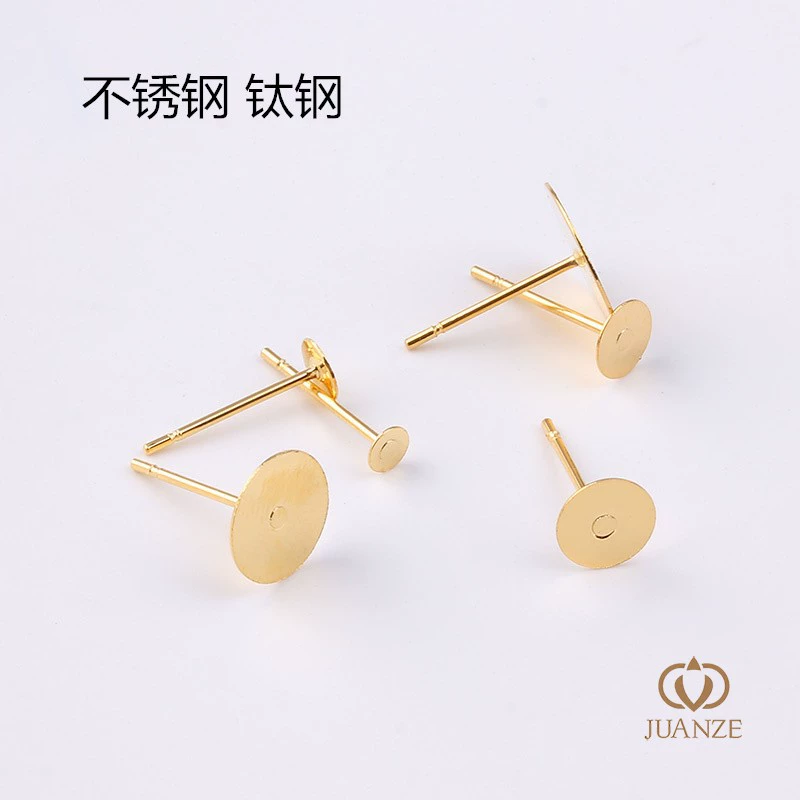 Золотые серьги из нержавеющей стали, handmade аксессуары