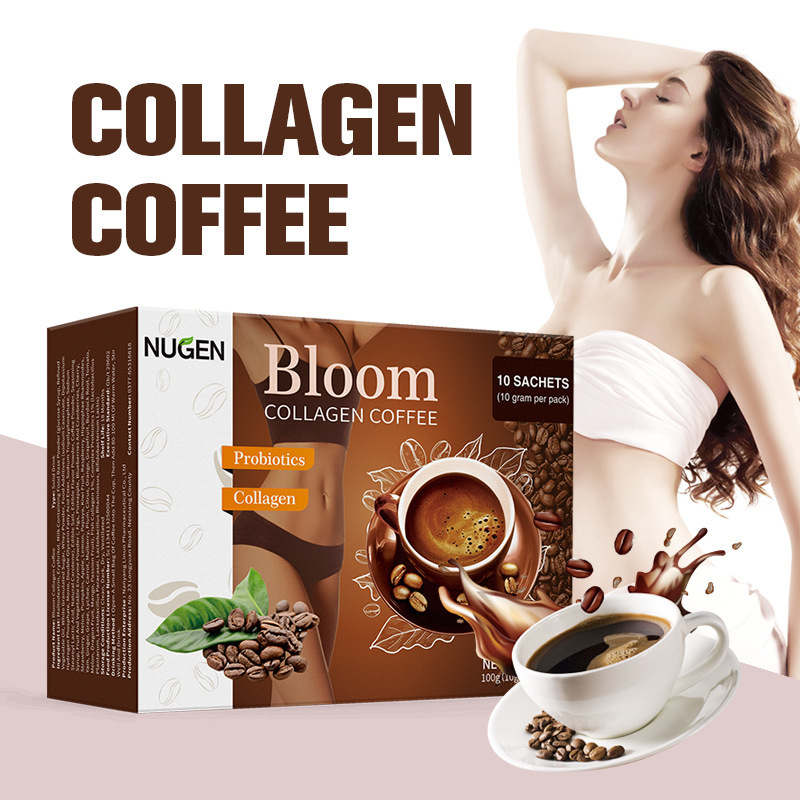 Foreign Trade Cross-Border Glutathione Coffee Collagen Coffee Bloom Collagencoffee White Coffee