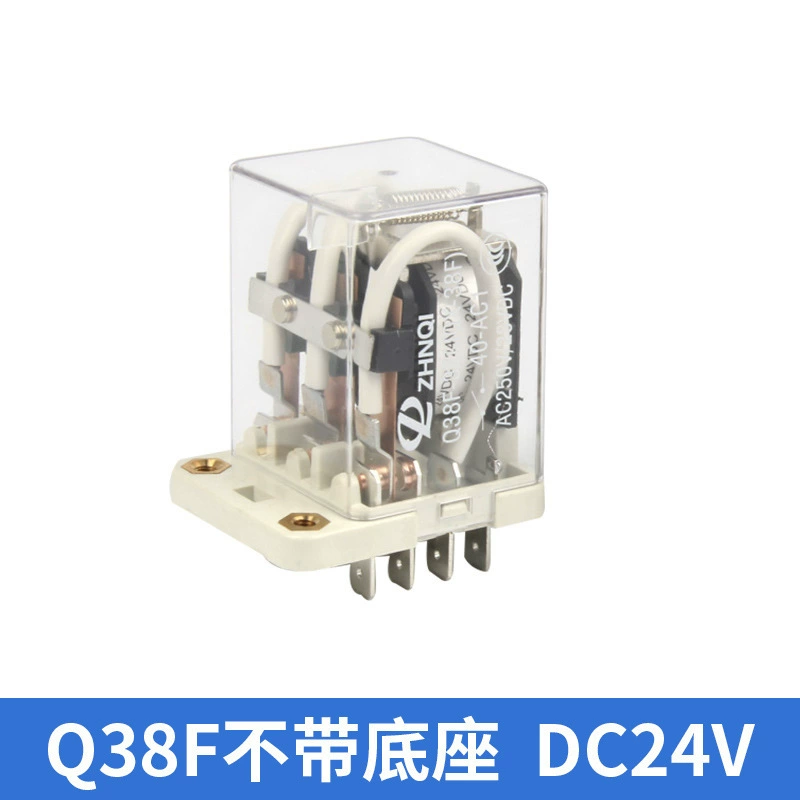 Supply JQX-38F high-power large current 40A intermediate relay band base AC 220/DC24/12V