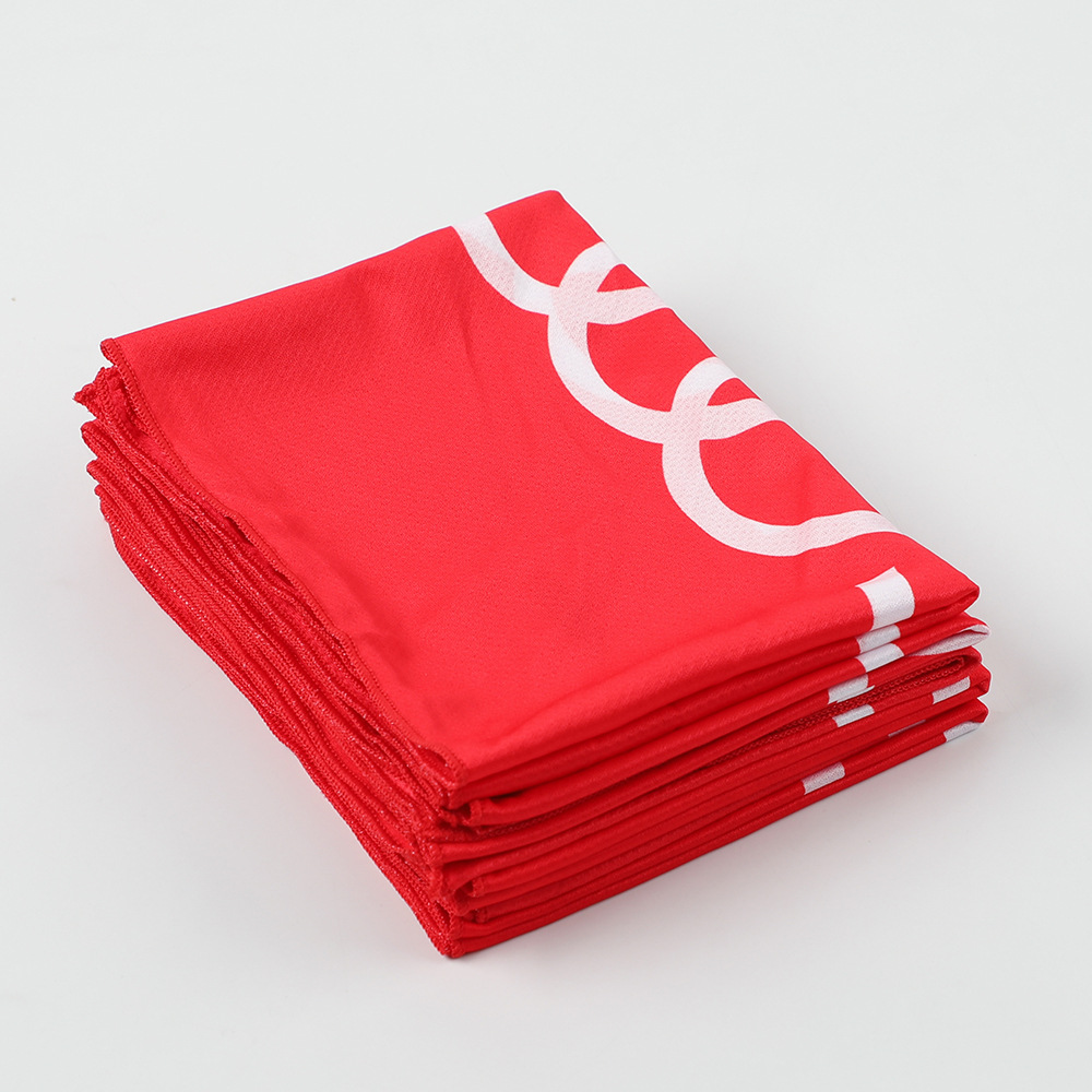Toalla deportiva de suministro directo de fábrica Toalla de enfriamiento de microfibra Toalla de sensación de hielo de secado rápido Toalla de enfriamiento de seda de hielo Toalla absorbente de sudor