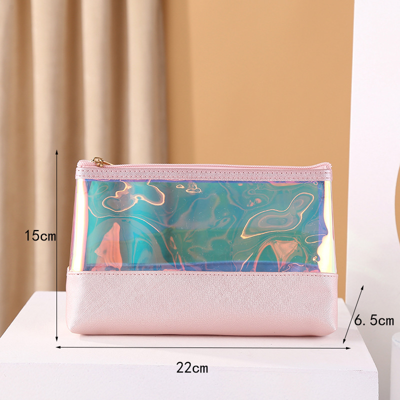 Vacation Solid Color Tpu Storage Bag Makeup Bags display picture 2