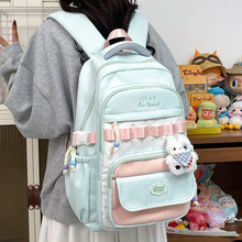 2025新款跨境护脊轻便减负学校背包双肩包女童儿童小学生书包批发