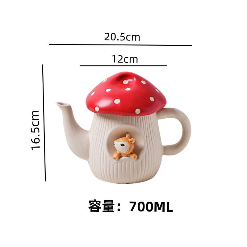 見栄えの良い赤いキノコボウル、家庭用陶器の丼、麺鉢、皿、かわいいガーリーハートの皿|undefined