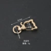 Cat head buckle light golden color