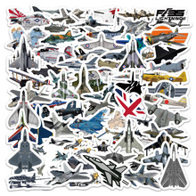 80张战斗机卡通贴纸跨境装汽车键盘平板行李箱滑板防水贴画批发