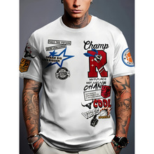 M 71853 3D printed men's T-shirt set 3D ӡ����ʿ T ����װ