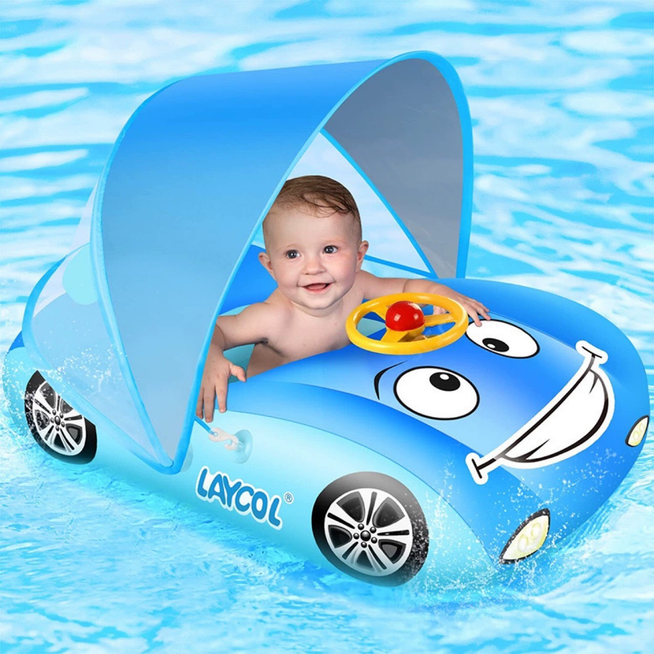 Надувной детское сиденье солнцезащитный козырек плавательный круг детское плавание водная игрушка сетка сидящая водяная пушка морской круг