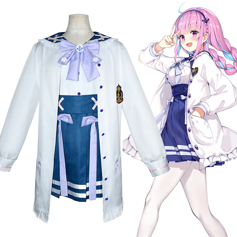 虛擬主播vtuber阿夸湊阿庫婭常服JK水手遊戲動漫cosplay服裝女裝