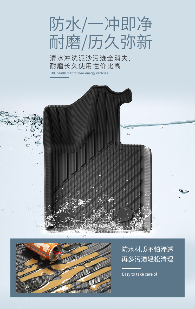 Suitable for 24 Models of Chery Icar03/Jaecoo J6 Car Floor Mats, Left and Right Steering Wheel Tpe Floor Mats, Trunk Mats