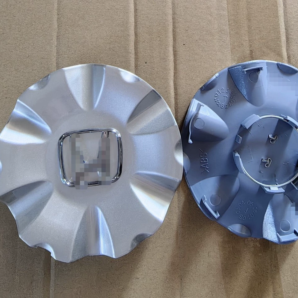 Модифицированный чехол на колесо с гальваническим покрытием. Защитный чехол для центральной ступицы колеса. ABS, серебристый, посередине.