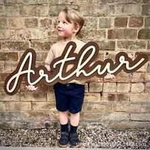 ETSY爆款跨境POD双层木质标牌英文字母定制木牌家居装饰一件定制