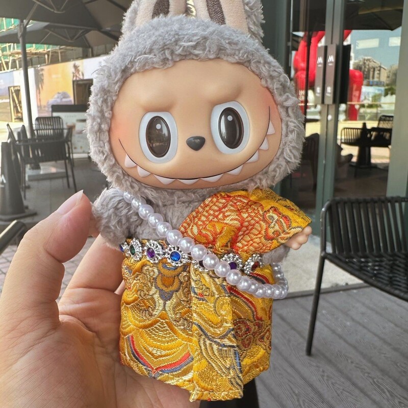 In-Stock 17cm Labubu Thai Doll Clothes Create Cute Outfits + Headband + Necklace for the First and Third Generations In-Stock 17cm Labubu Thai Doll Clothes Create Cute Outfits + Headband + Necklace for the First and Third Generations