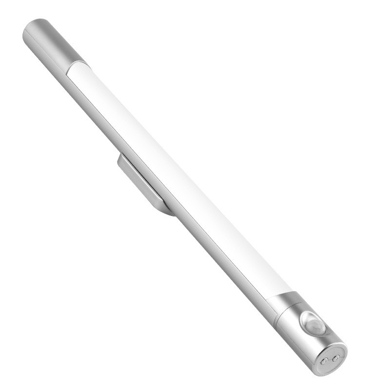 Fuente fabricante recargable luz nocturna luz de sensor de cuerpo humano led inteligente luz de armario de pared luz de armario de succión magnética de batería