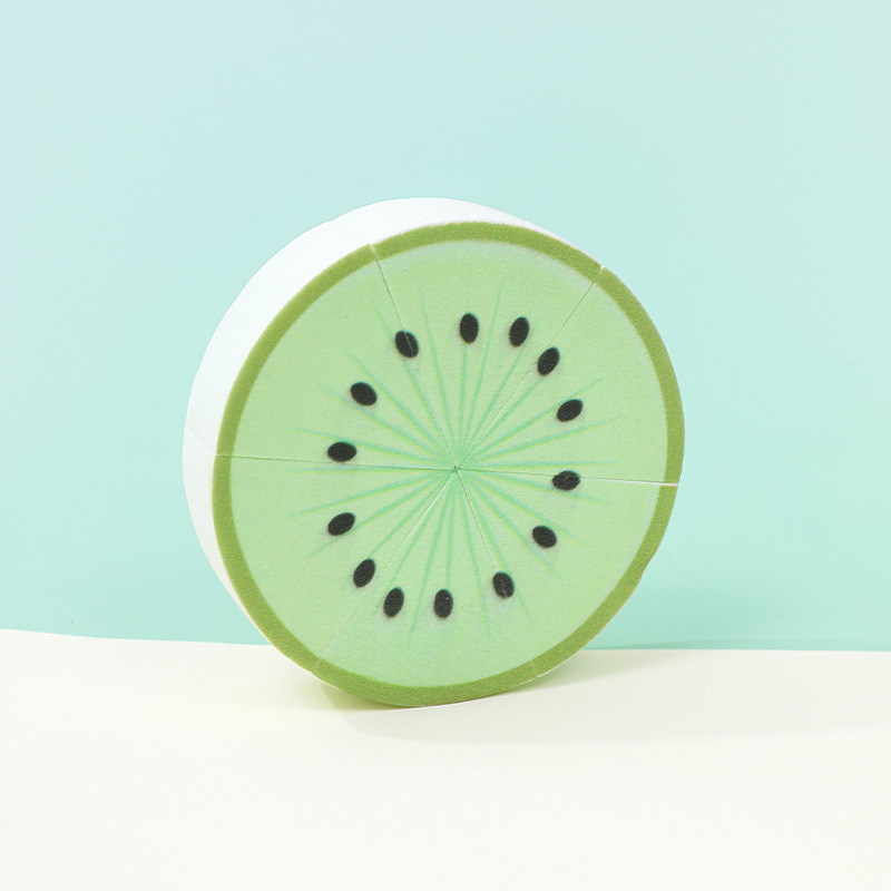 Frutas en polvo de empalme personalizadas almohadilla de aire sandía pomelo fruta de fuego unida desmontable herramienta de maquillaje huevo