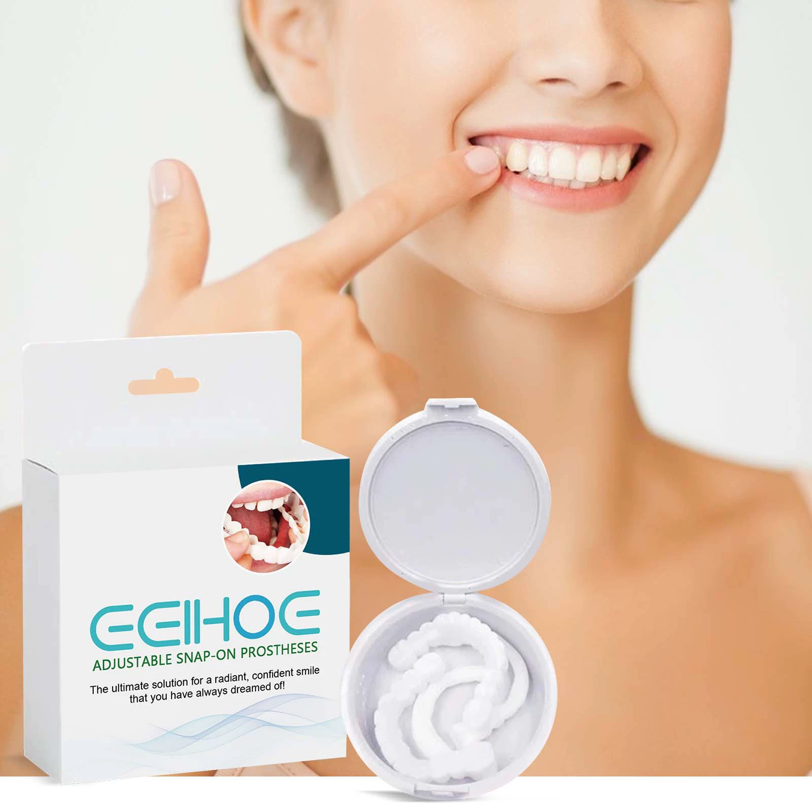 EELHOE регулируемые защелкивающиеся зубные протезы для модификации зубных щелей, брекеты, ортодонтический набор для зубных протезов